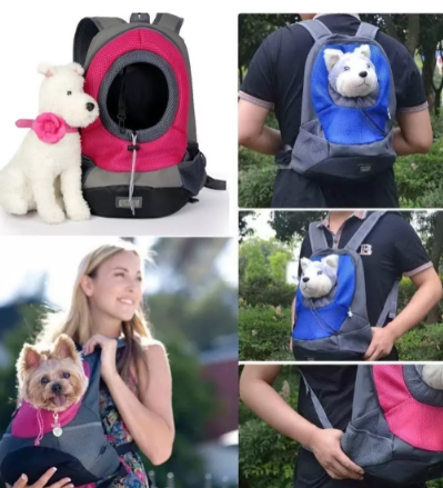 Mochila Tipo Canguro para Mascotas Pequeñas