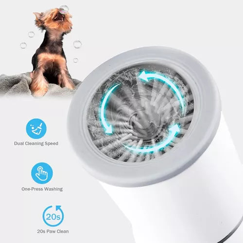 PawClean Pro - Limpiador Eléctrico de Patas para Mascotas